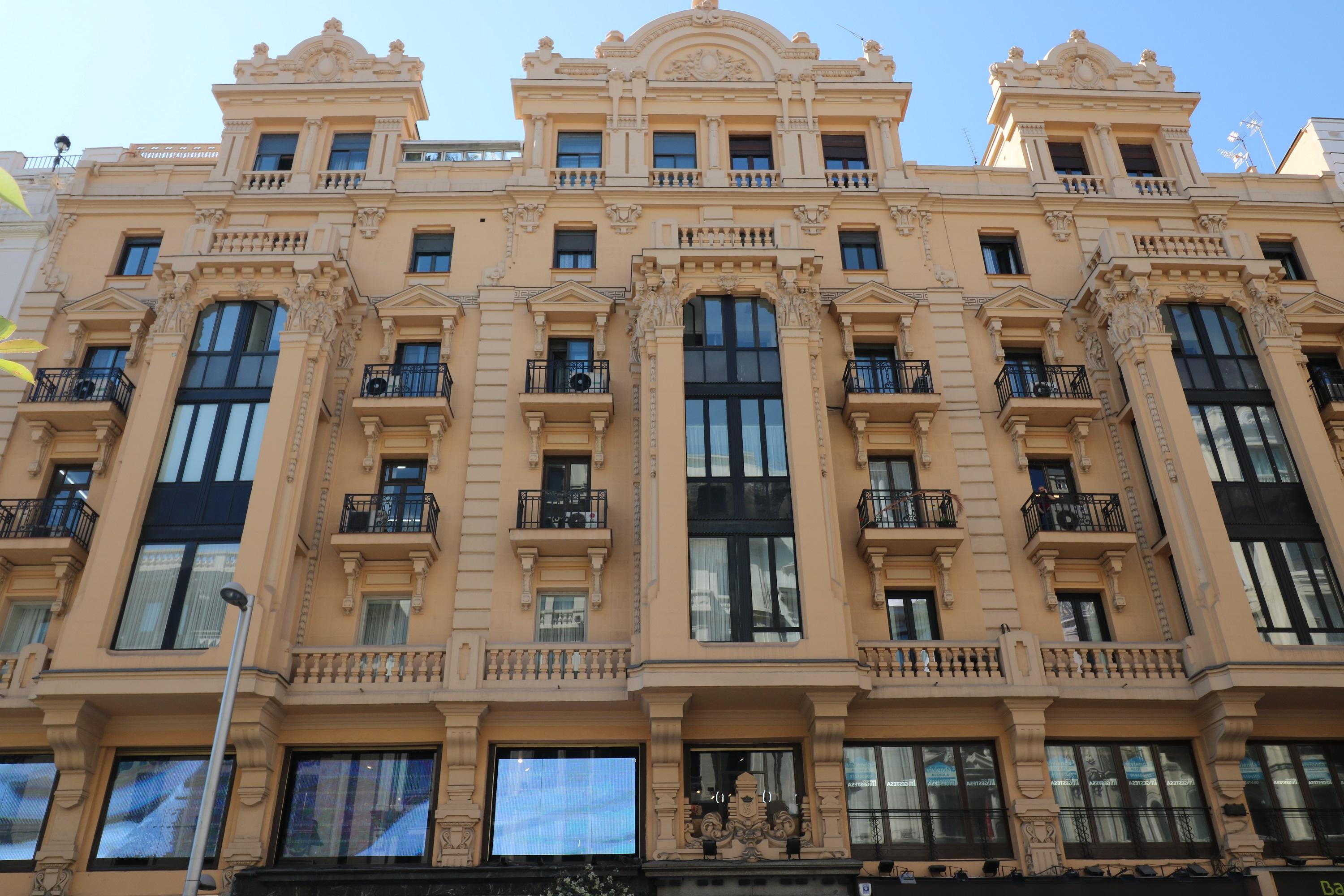 Hostal Hispano - Argentino Gran Via Madrid Ngoại thất bức ảnh